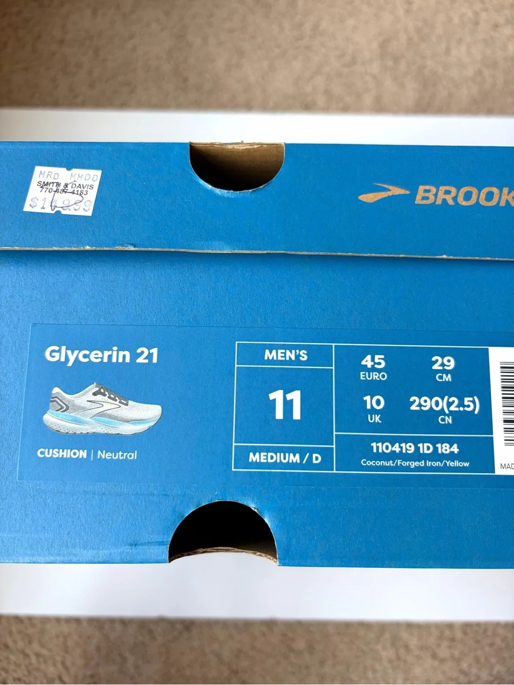 Brooks Men’s Glycerin 21 Running Shoes